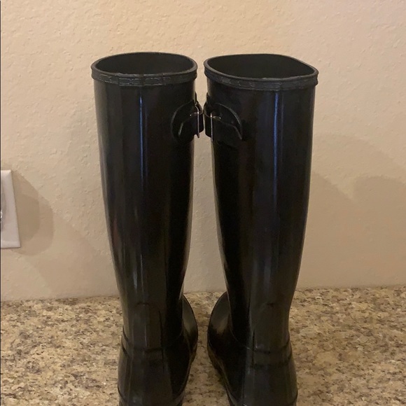 Hunter Tall Black Rubber Boots - Picture 4 of 15